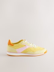 Yellow Forever Comfort® Slim Panel Detail Lace-Up Trainers - Image 7 of 9
