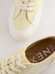 Yellow Forever Comfort® Round Toe Chunky Baseball Trainers - Image 4 of 4