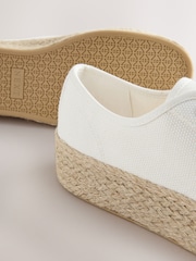 Белый - Эспадрильи Forever Comfort ® с круглым носком и плоской подошвой, на шнуровке - Image 6 of 6