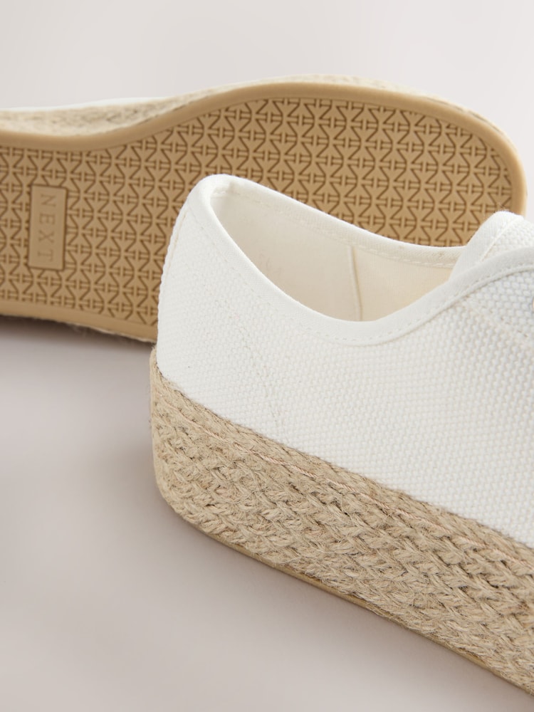 Белый - Эспадрильи Forever Comfort ® с круглым носком и плоской подошвой, на шнуровке - Image 6 of 6