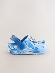 Blue/White Marble Lilo and Stitch Clogs - Image 2 of 5