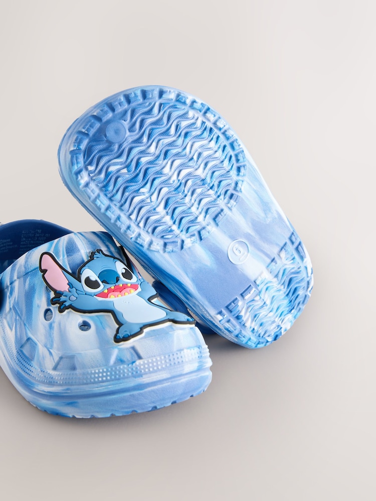 Blue/White Marble Lilo and Stitch Clogs - Image 5 of 5
