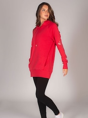 Pineapple Red Womens Longline Hoodie - Image 5 of 7
