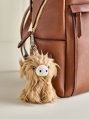 Brown Hamish Cute Plush Keyring Bag Charm - Image 1 of 4