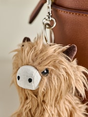 Brown Hamish Cute Plush Keyring Bag Charm - Image 3 of 4