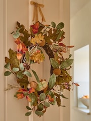Orange Autumnal Acorn Wreath - Image 1 of 3