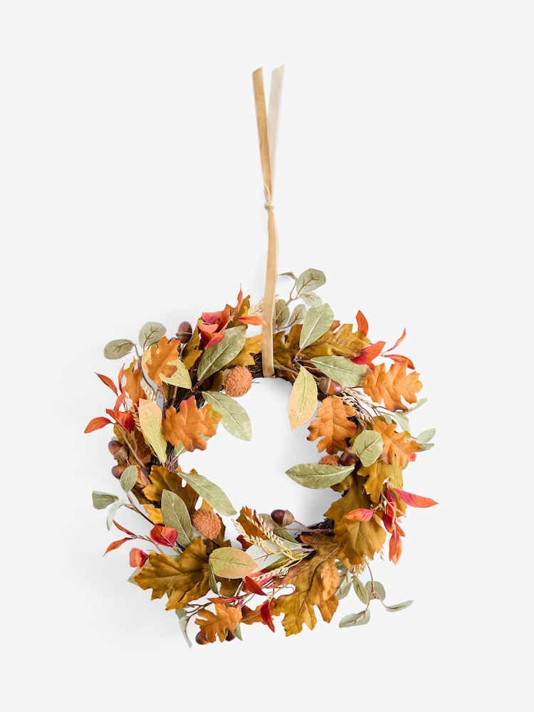 Orange Autumnal Acorn Wreath - Image 3 of 3