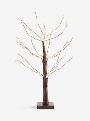 Brown Light Up Faux Pussy Willow Tree - Image 4 of 4