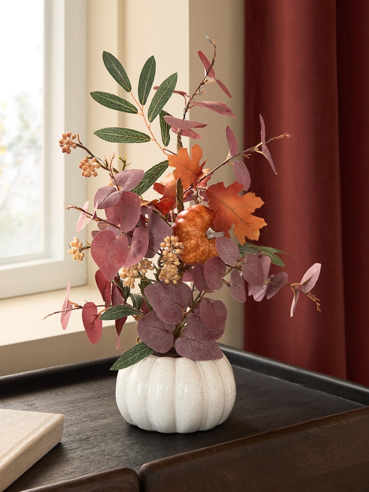 Plum Purple Light Up Autumnal Pumpkin Tree - Image 2 of 4