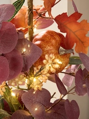 Plum Purple Light Up Autumnal Pumpkin Tree - Image 3 of 4