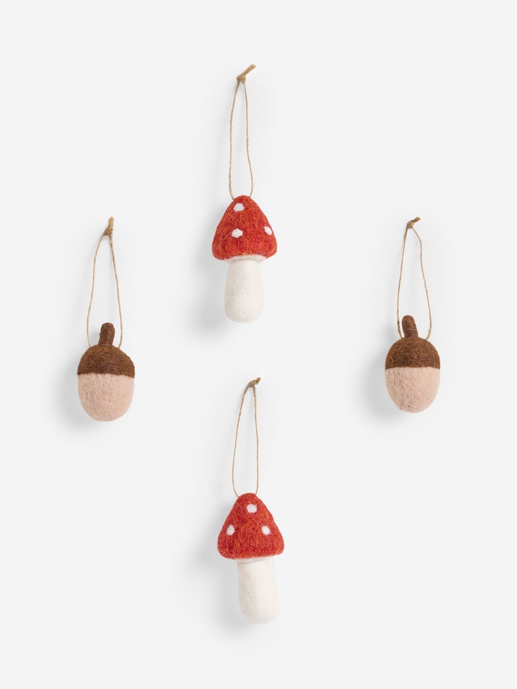 4 Pack Felt Autumn Baubles - Bild 3 von 3