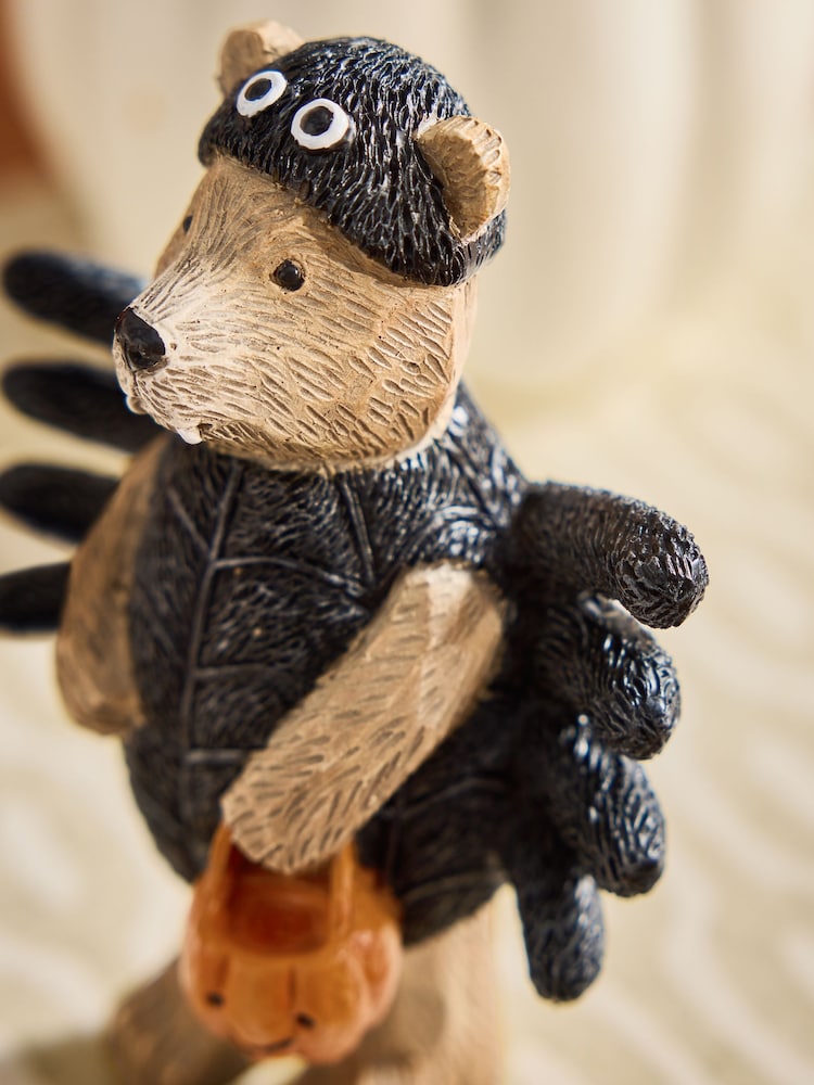 Black Autumn Happy Halloween Spider Costume Bertie Bear Ornament - Image 3 of 3 Black Autumn Happy Halloween Spider Costume Bertie Bear Ornament - Image 3 of 3
