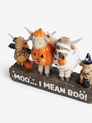 Natural Happy Halloween Hamish the Higland Cow Family Ornament - Image 5 of 5