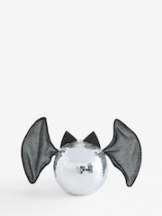 Silver Halloween Disco Bat Decoration - Image 2 of 3