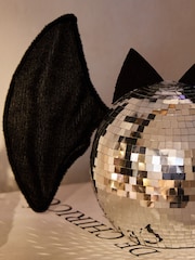 Silver Halloween Disco Bat Decoration - Image 3 of 3