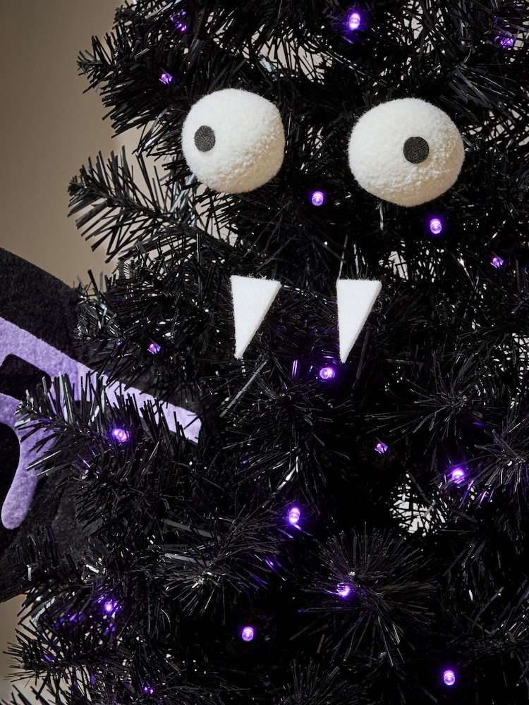 Black 3ft Light Up Halloween Bat Tree - Image 2 of 4