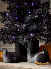 Black 3ft Light Up Halloween Bat Tree - Image 3 of 4