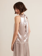 Phase Eight Silver Adrina Metallic Top - Image 2 of 7