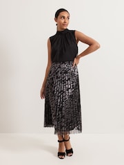 Phase Eight Black Petite Zoe Skirt - Image 1 of 7