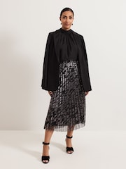 Phase Eight Black Petite Zoe Skirt - Image 6 of 7