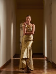 Phase Eight Gold Deniz Maxi Dress - Image 1 of 8