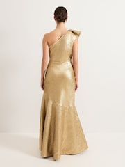 Phase Eight Gold Deniz Maxi Dress - Image 3 of 8