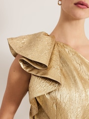 Phase Eight Gold Deniz Maxi Dress - Image 5 of 8