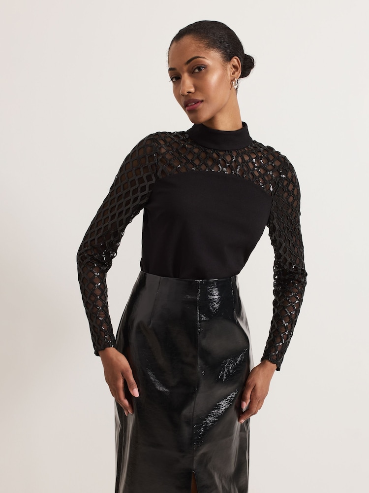 Phase Eight Nicole Mesh Top - Bild 1 von 1 Phase Eight Nicole Mesh Top - Bild 1 von 1