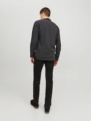 JACK & JONES Grey Melange 100% Cotton Shirt - Image 2 of 5