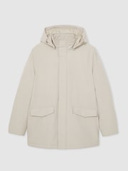 Reiss Stone Lucan Hooded Zip-Through Padded Jacket - Image 2 of 8