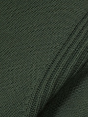 Reiss Kale Green Dalton Wool Blend Heavy Knit T-Shirt - Image 6 of 6