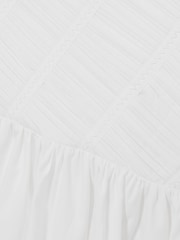Reiss Ivory Bessie 9-13 yrs Cotton Tucked-Pleat Dress - Image 4 of 4