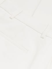 Reiss White Sierra Petite Crepe Wide-Leg Tailored Trousers - Image 6 of 7