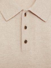 Овсяный - Рубашки поло из фактурной шерсти Reiss Kingsley - Image 7 of 7