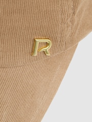 Reiss Brown Agatha Corduroy Baseball Cap - Image 4 of 4