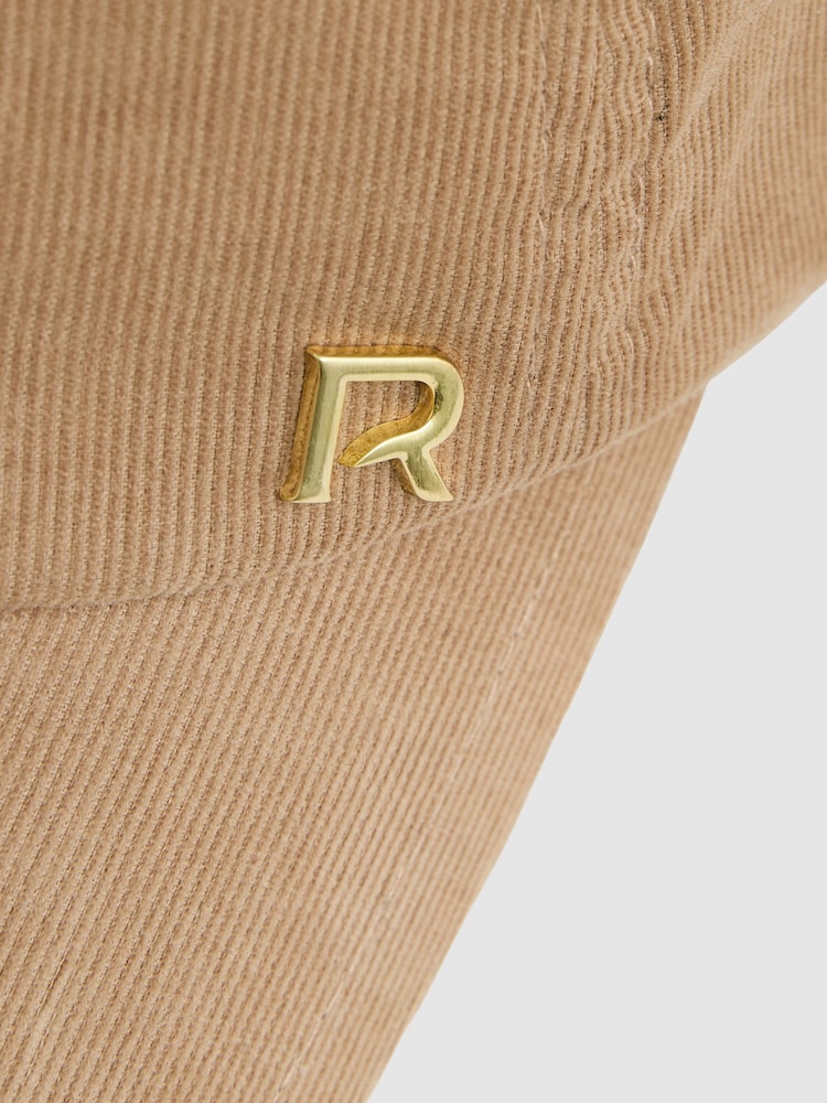 Reiss Brown Agatha Corduroy Baseball Cap - Image 4 of 4