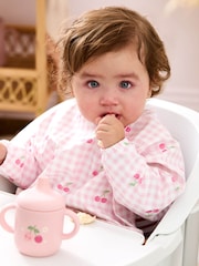 JoJo Maman Bébé Pink Sleeved Bib - Image 1 of 5