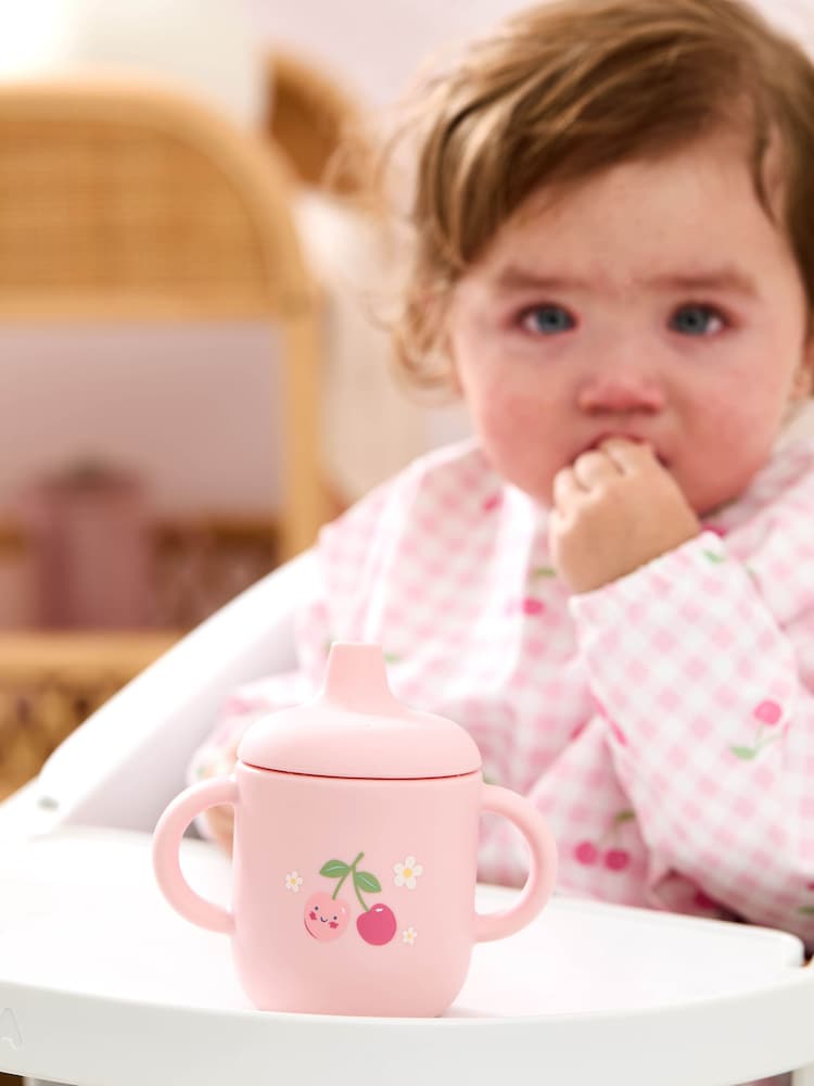 JoJo Maman Bébé Pink Sleeved Bib - Image 2 of 5