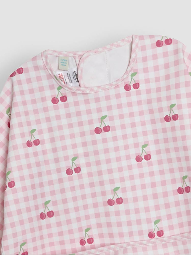 JoJo Maman Bébé Pink Sleeved Bib - Image 5 of 5