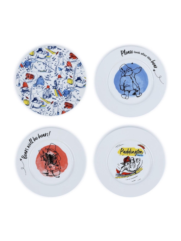 Pyramid International Multi Paddington Bear 4 Pack Of Side Plates - Image 2 of 3