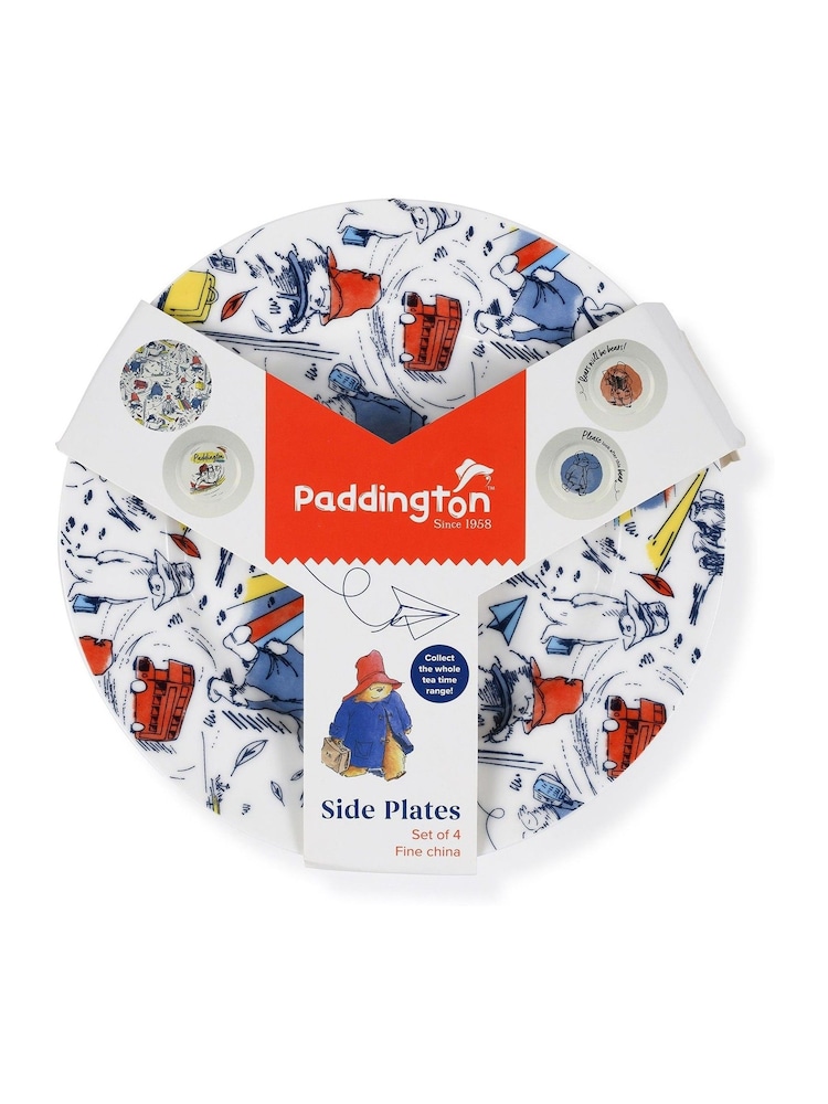 Pyramid International Multi Paddington Bear 4 Pack Of Side Plates - Image 3 of 3