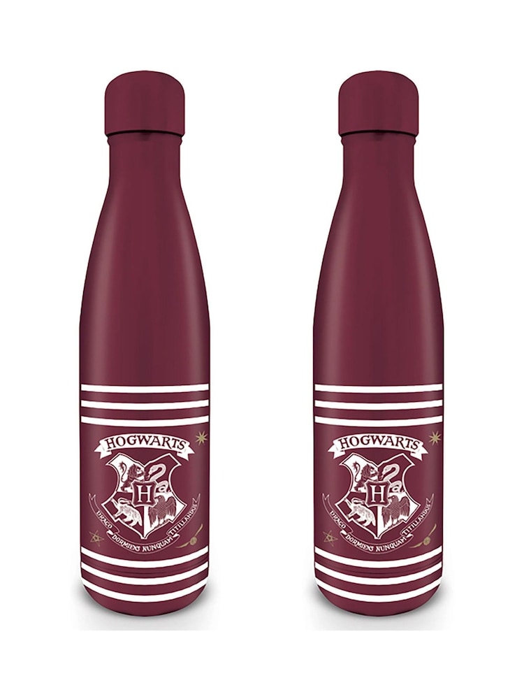 Pyramid International Harry Potter Classic Crest Burgundy Stripes Metal Drinks Bottle - Image 2 of 2
