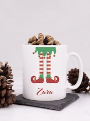 Personalised Elf Legs Christmas  Mug by Loveabode - Image 1 of 4