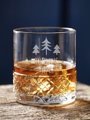 Personalised Christmas Themed Crystal Cut Glass by Loveabode - Image 1 of 4