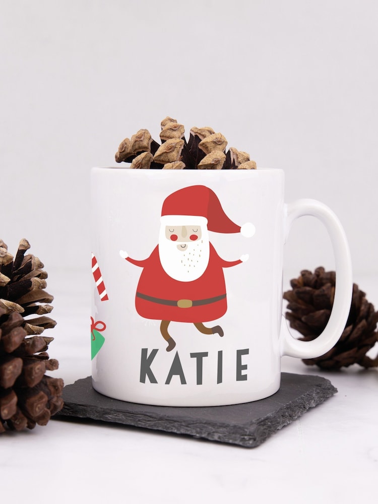 Personalised Santa With Friends Christmas Mug by Loveabode - Image 2 of 4