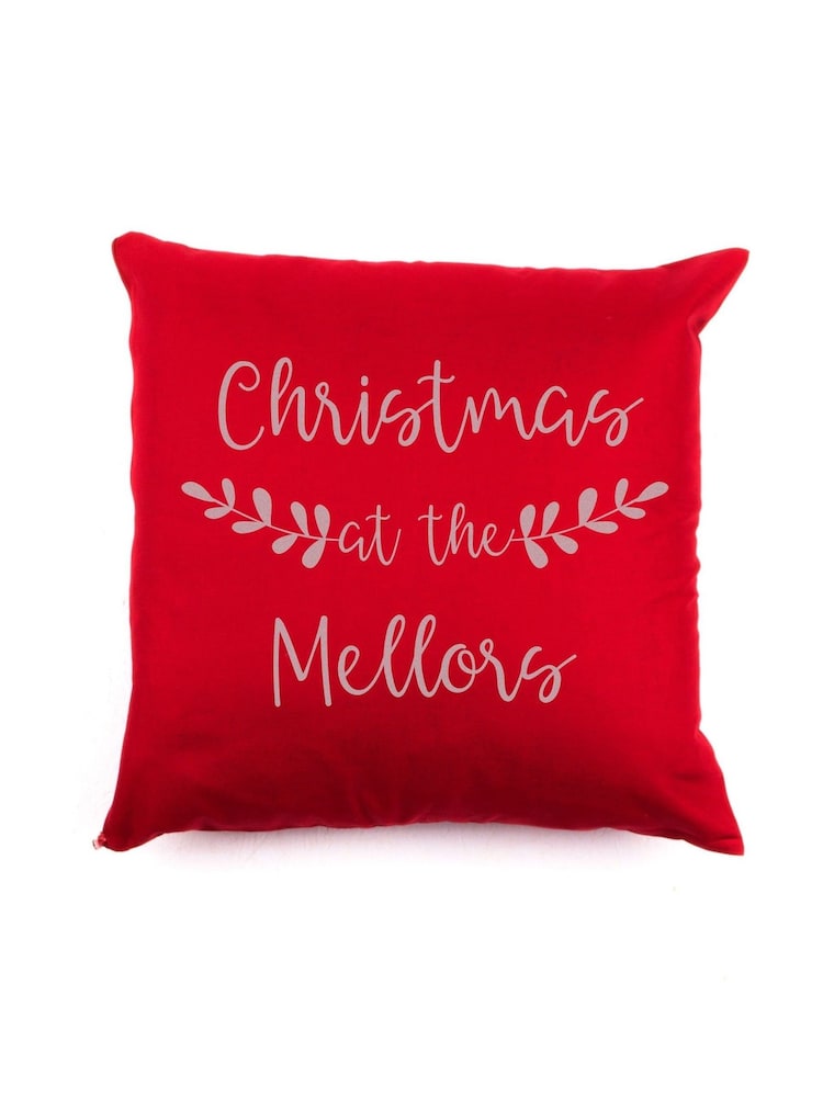 Personalised Christmas Cushion by Loveabode - Image 1 of 4