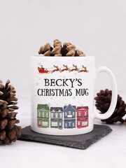 Personalised Traditional Christmas Mug by Loveabode - Image 1 of 4