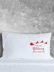 100% Cotton Personalised Christmas Eve Pillowcase by Loveabode - Image 2 of 4