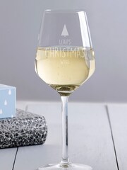 Christmas Tipple Tree Theme Personalised Large Wine Glass by Loveabode - Image 2 of 4