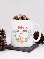 Personalised Gingerbread Christmas Mug by Loveabode - Image 1 of 4